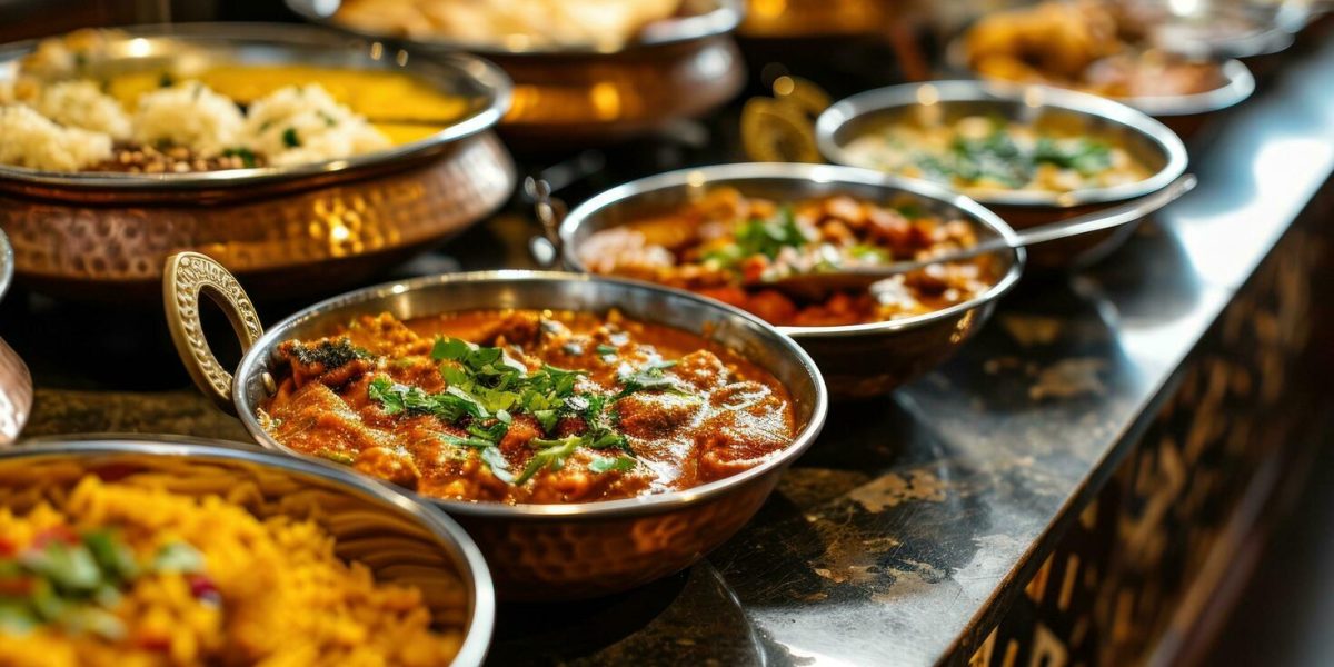 ai-generated-menu-with-a-variety-of-dishes-for-indian-restaurant-free-photo
