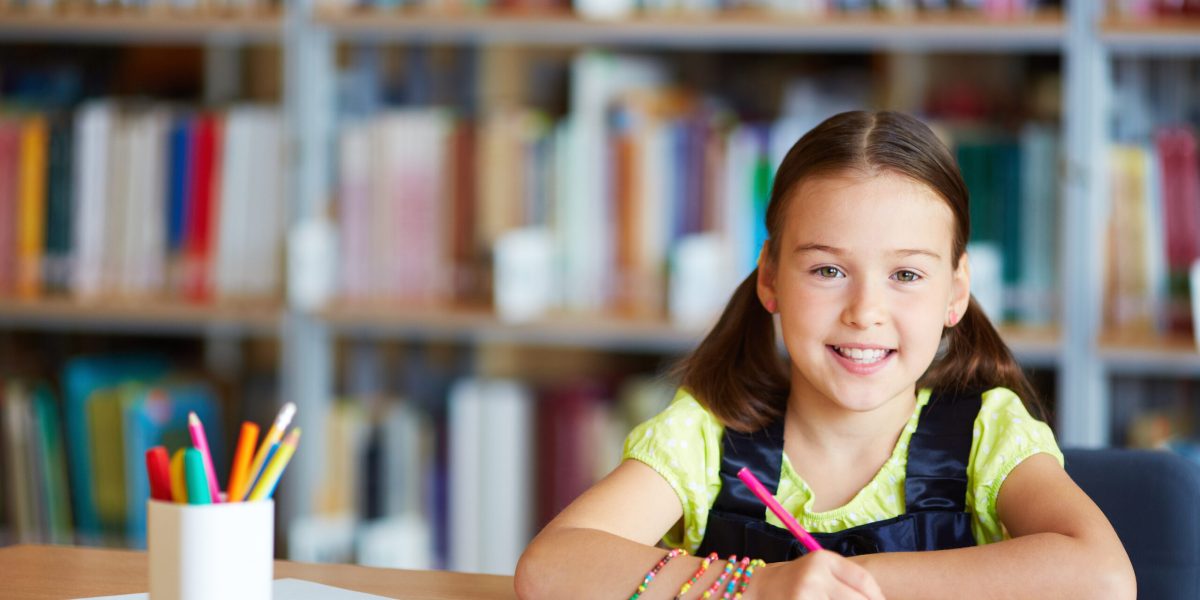 girl-with-pink-pencil-library